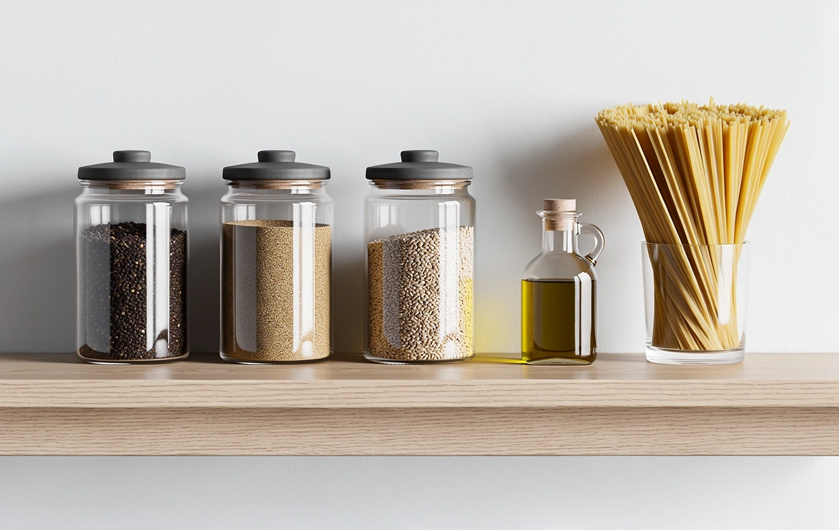 Minimalistyczna kuchnia i zdrowe produkty